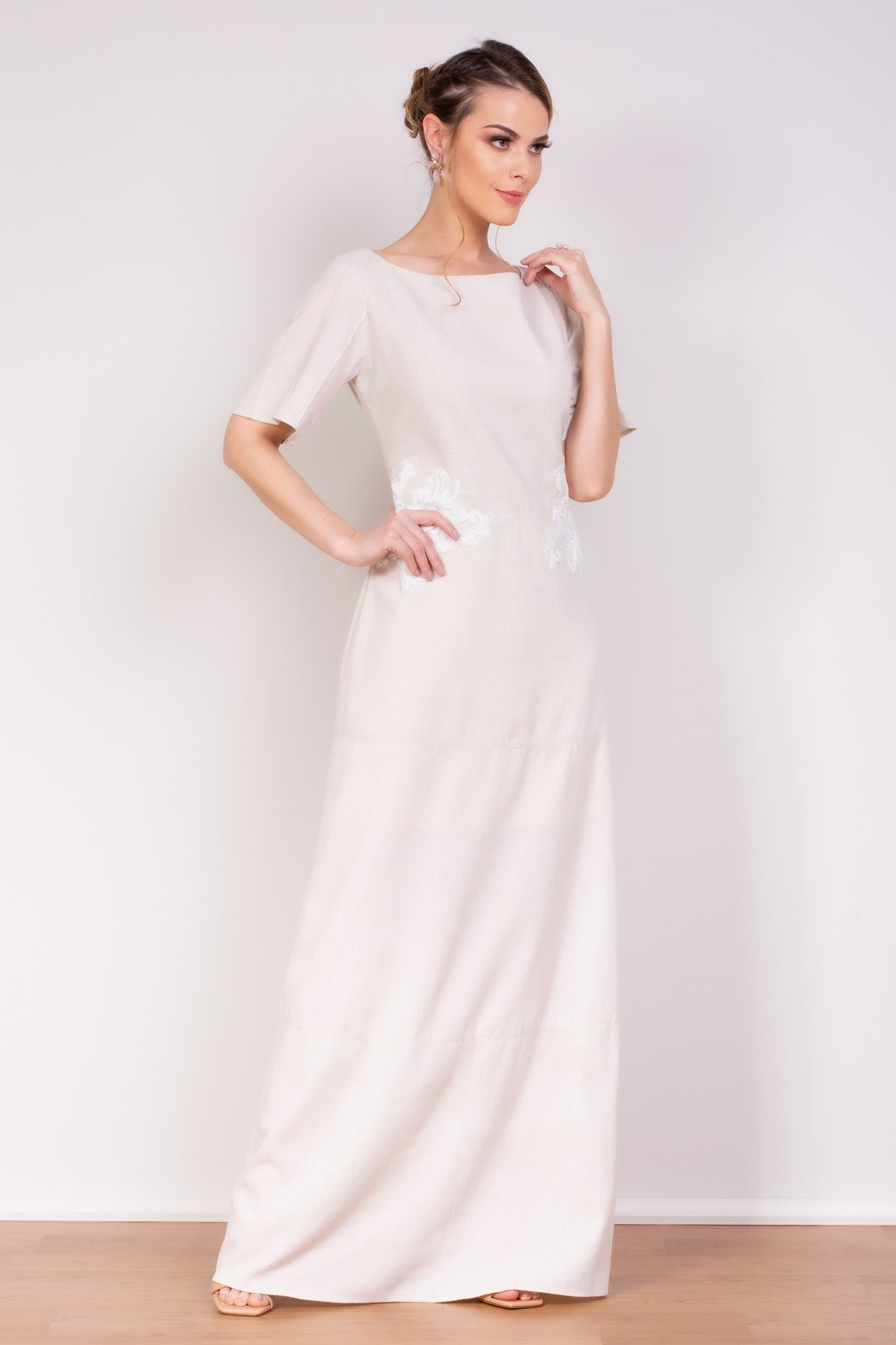Vestido de Linho Longo