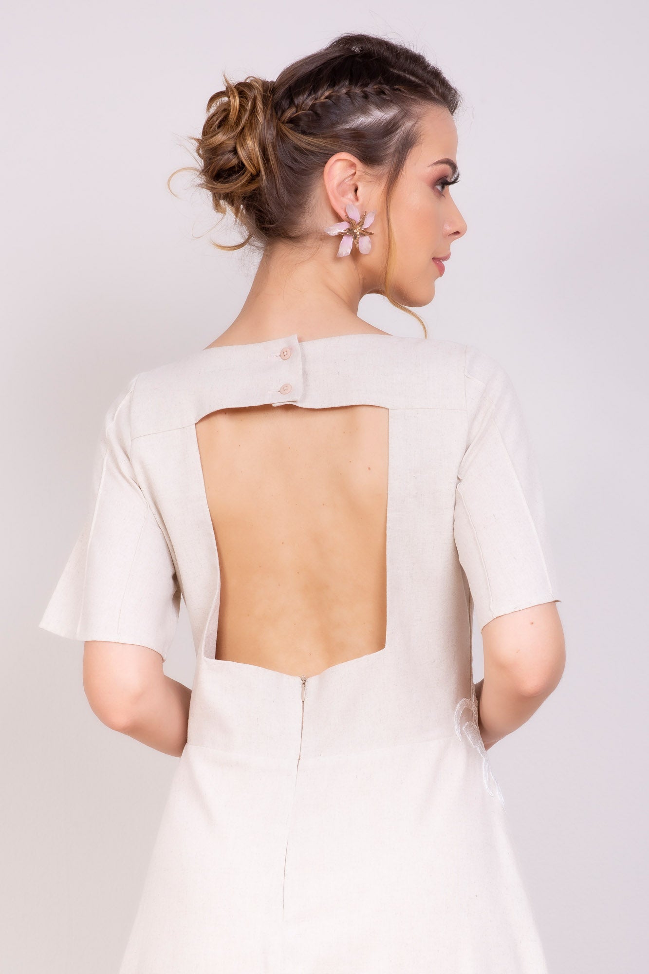 Vestido de Linho Longo